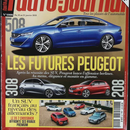 Futures Peugeot - L'auto journal - n° 1000 - 2018 - revue magazine - voiture