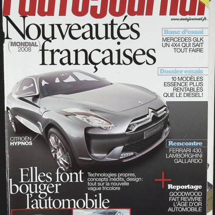 Nouveautés françaises - L'auto journal - n° 761 - 2008 - revue magazine - voiture