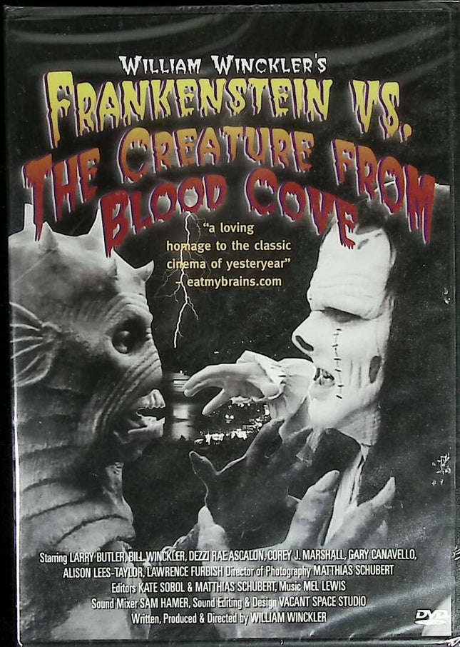 Frankenstein gegen die Kreatur aus Blood Cove – G. Larry Butler – NEUE Horror-DVD