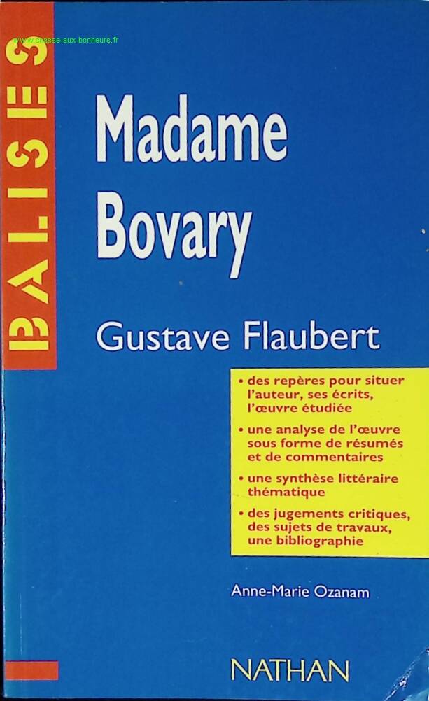 Madame Bovary - Flaubert - livre