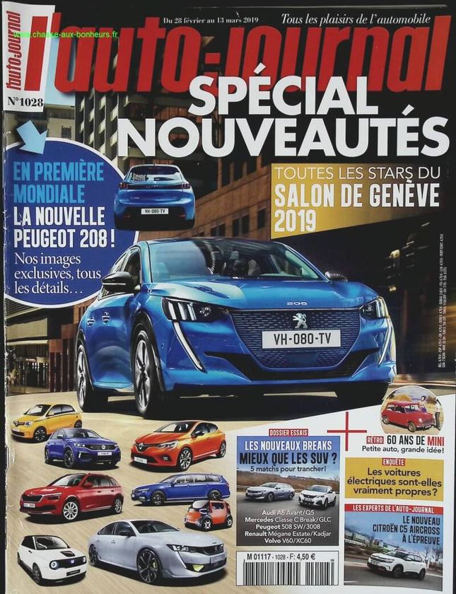 Spécial nouveautés - L'auto journal - n° 1028 - 2019 - revue magazine - voiture