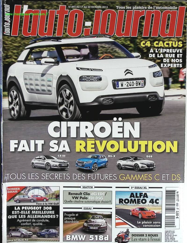 Citroën macht seine Revolution - L'auto Journal - Nr. 892 - 2013 - Zeitschriftenrezension - Auto