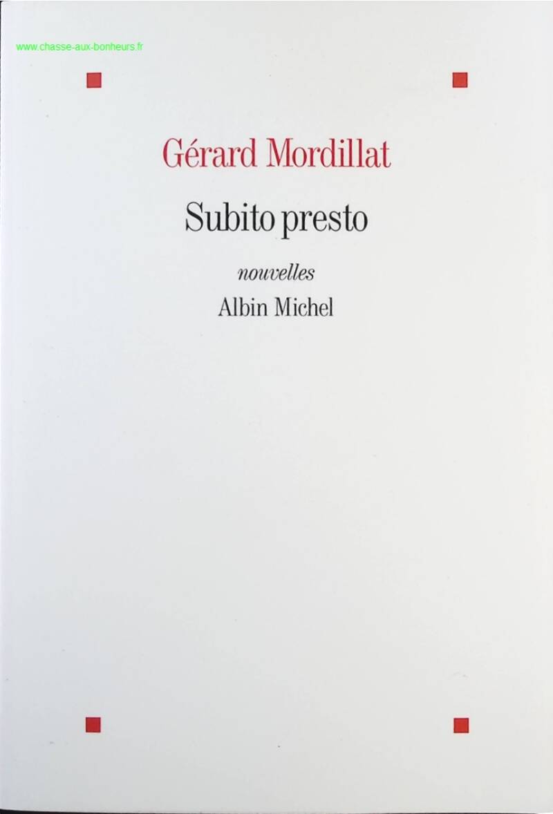 Subito presto - Gérard Mordillat - Book