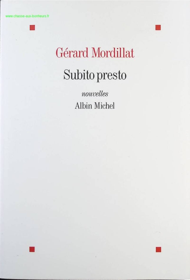 Subito presto - Gérard Mordillat - Book