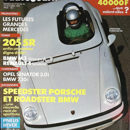 Peugeot 205 SR - L'auto journal - n° 18 - 1987 - revue magazine - voiture