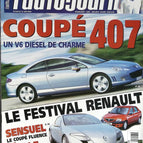 Peugeot coupé 407 - L'auto journal - n° 648 - 2004 - revue magazine - voiture