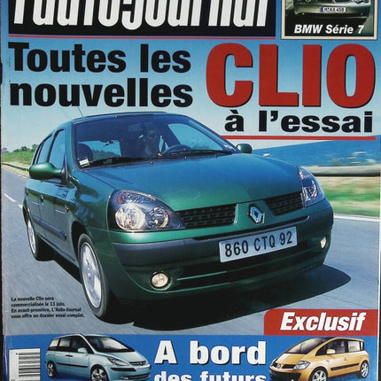 Renault Clio - L'auto journal - Nr. 569 - 2001 - Zeitschriftenbericht - Auto