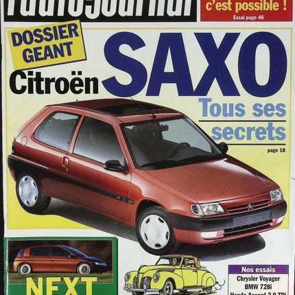 Citroën Saxo – alle seine Geheimnisse – L'auto journal – Nr. 427 – 1995 – Zeitschriftenrezension – Auto