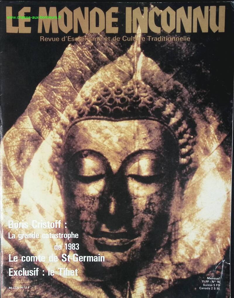 Boris Cristoff - Le monde inconnu - n° 16 - 1981 - revue magazine - ésotérisme