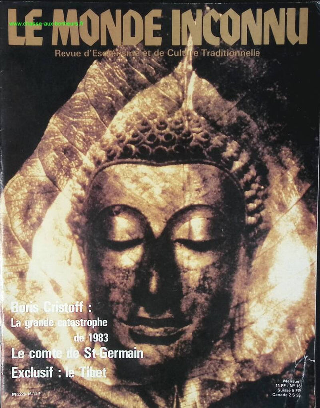Boris Cristoff - Le monde inconnu - n° 16 - 1981 - revue magazine - ésotérisme
