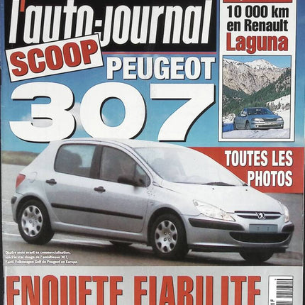 Peugeot 307 - L'auto journal - n° 560 - 2001 - revue magazine - voiture