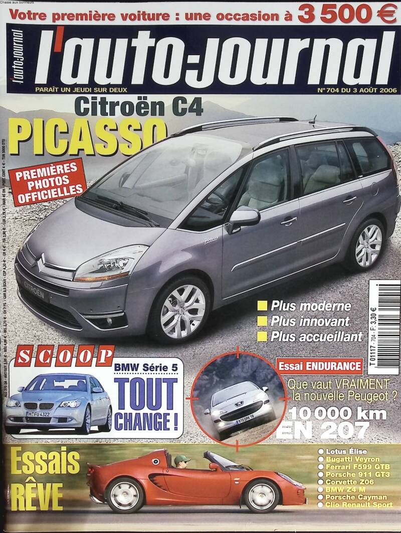 Citroën Picasso - L'auto journal - n° 704 - 2006 - revue magazine - voiture