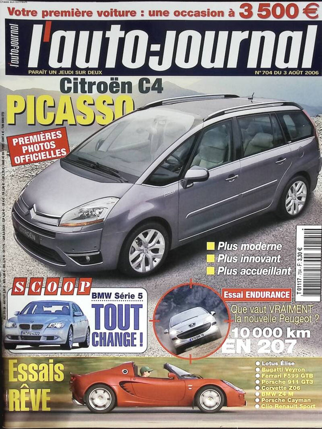 Citroën Picasso - L'auto journal - n° 704 - 2006 - magazine review - car