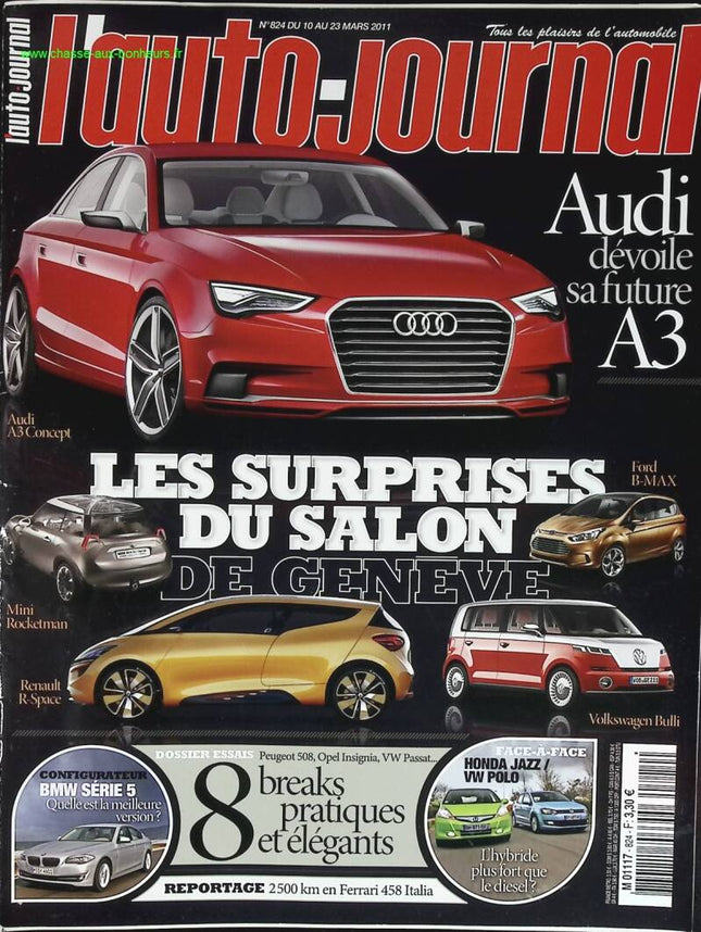 Les surprises du salon de Genève - L'auto journal - n° 824 - 2011 - revue magazine - voiture