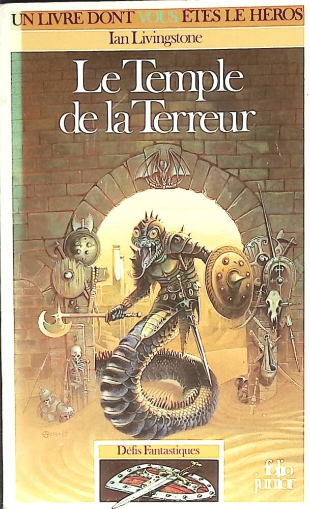 The Temple of Terror - Ian Livingstone - The Choose Your Own Adventure Book 1986 - book