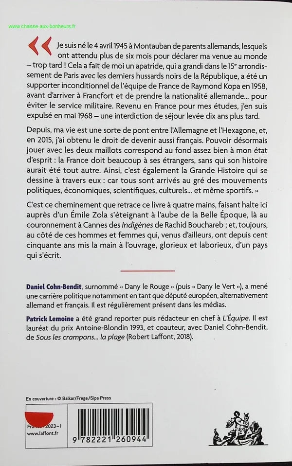 French but not Gaulish - Foreigners who made France - Daniel Cohn-Bendit, Patrick Lemoine - Book