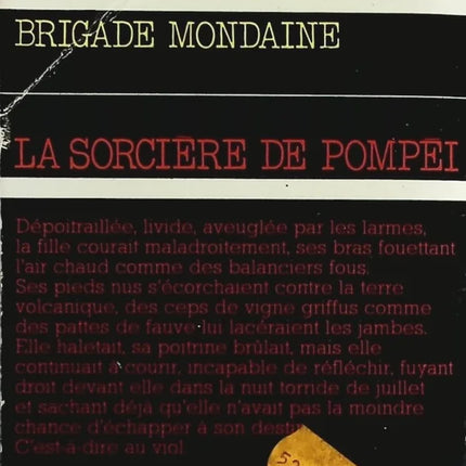 The Witch of Pompeii - Brigade Mondaine No. 95 - Michel Brice - Gérard De Villiers - Book