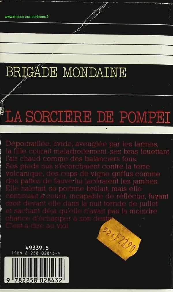 The Witch of Pompeii - Brigade Mondaine No. 95 - Michel Brice - Gérard De Villiers - Book