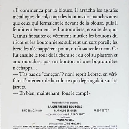 Roman La Guerre des boutons Louis Pergaud littérature classique jeunesse rivalités enfance village occasion - livre