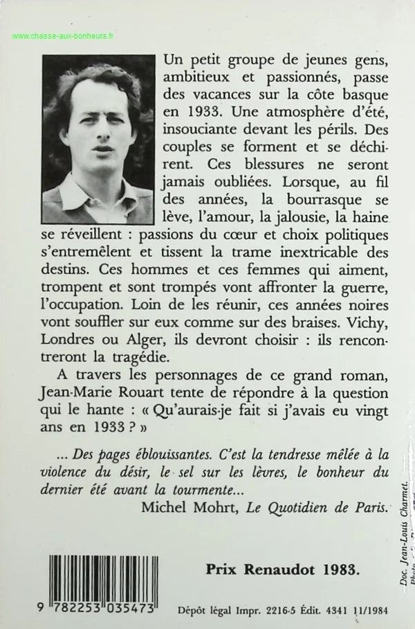 Pre-war - Jean-Marie Rouart - book