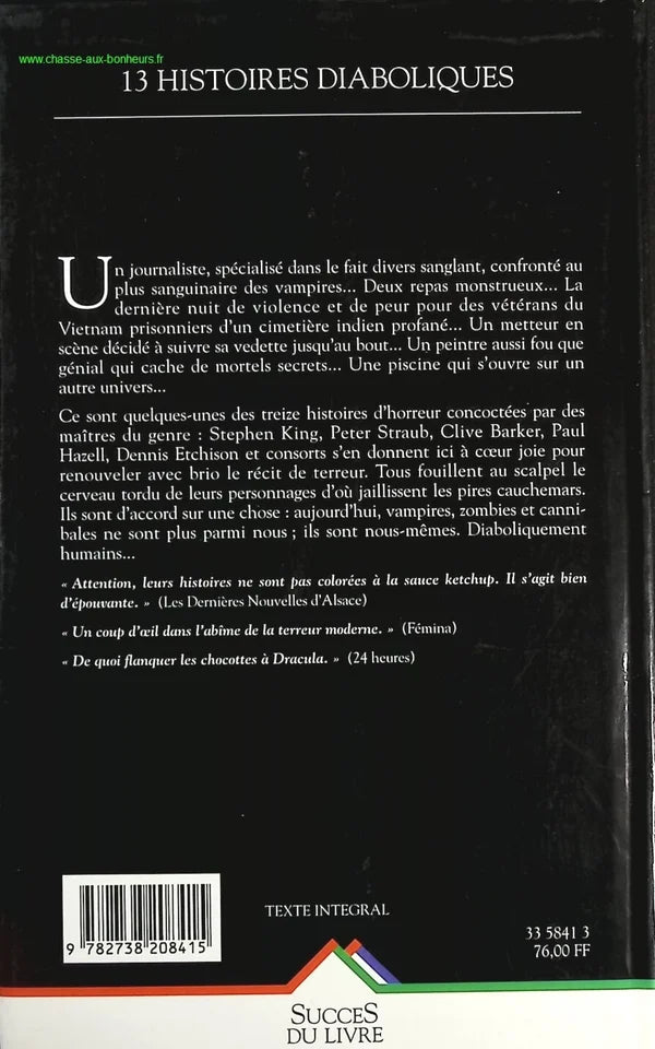 13 Diabolical Stories - Stephen King - Book