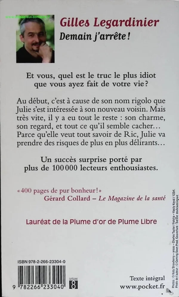 Demain j'arrête ! - Gilles Legardinier - livre