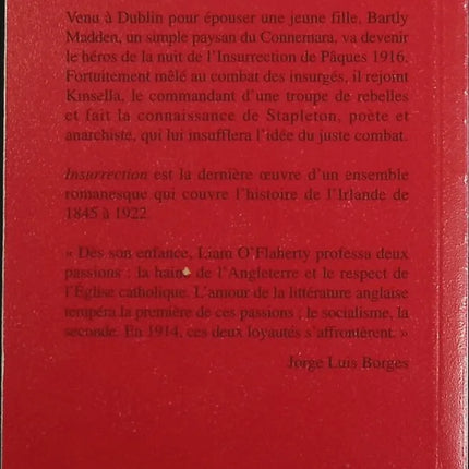Insurrection - Liam O'Flaherty - livre