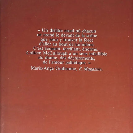 Les oiseaux se cachent pour mourir - Colleen McCullough - 1980 - livre