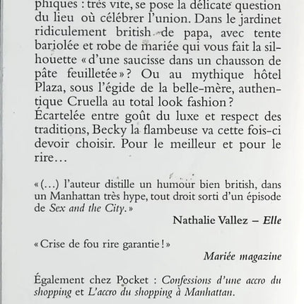 L'accro du shopping dit oui - Sophie Kinsella - livre