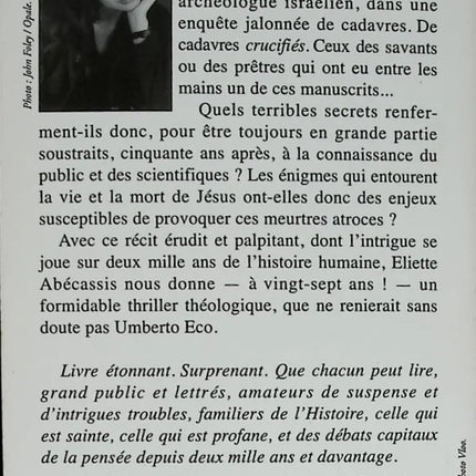 Qumran - Eliette Abécassis - 1998 - Buch