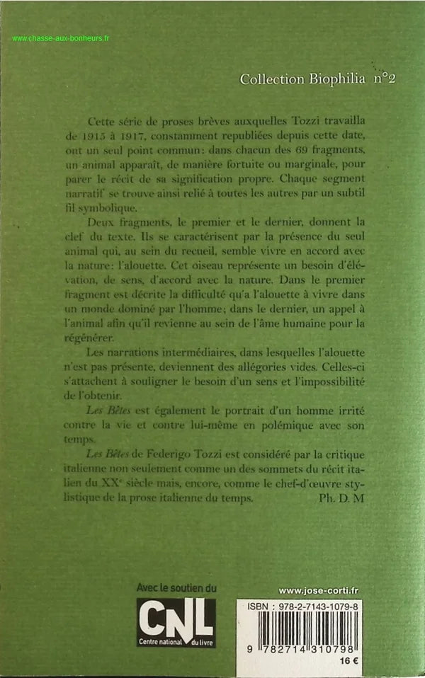 The Beasts - Federigo Tozzi - book