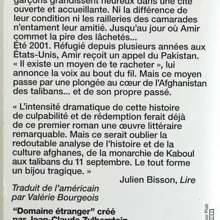 Les cerfs-volants de Kaboul – Khaled Hosseini – Roman émouvant et drame historique d’occasion - livre