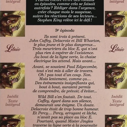 La Ligne verte, tome 3 - Les Mains de Caffey - Stephen King - livre