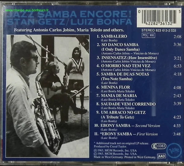 Jazz Samba Encore - Stan Getz &amp; Luiz Bonfa - CD