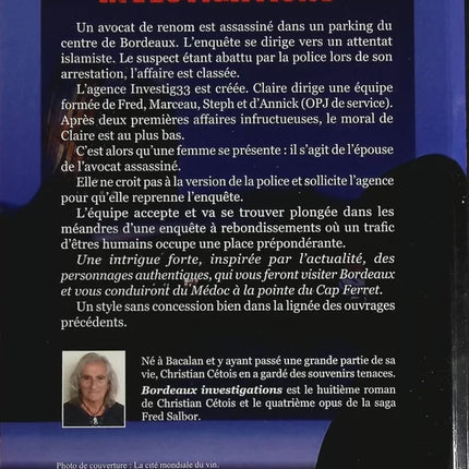 Bordeaux investigations - Christian Cétois - livre