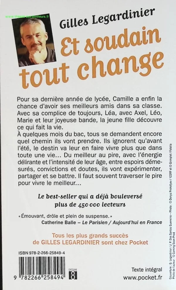 And suddenly everything changes - Gilles Legardinier - book
