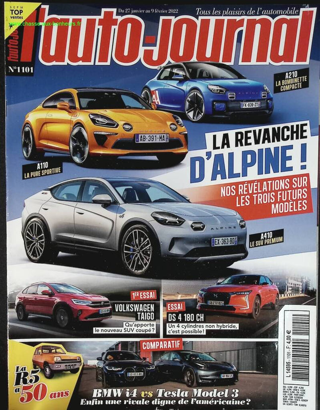 La revanche d'alpine - L'auto journal - n° 1101 - 2022 - revue magazine - voiture