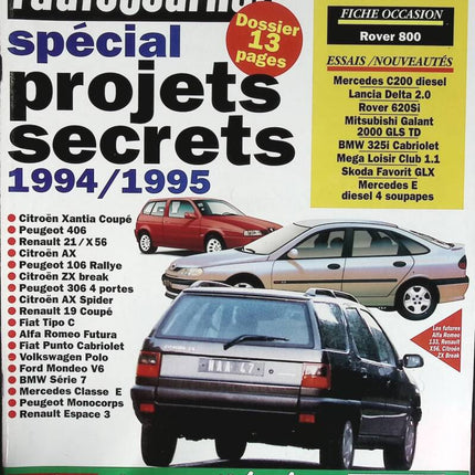 Spezielle Geheimprojekte 1994/1995 - L'auto journal - n° 13 - 1993 - Zeitschriftenrezension - Auto
