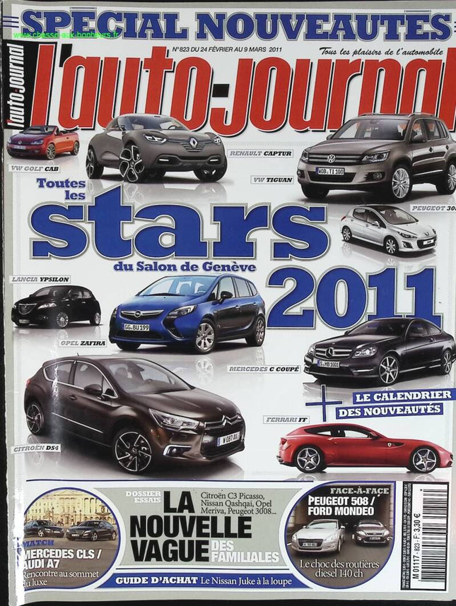 Stars 2011 - L'auto journal - n° 823 - 2011 - revue magazine - voiture