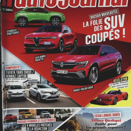 La folie des SUV coupés - L'auto journal - n° 1094 - 2021 - revue magazine - voiture
