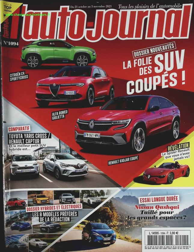 La folie des SUV coupés - L'auto journal - n° 1094 - 2021 - revue magazine - voiture