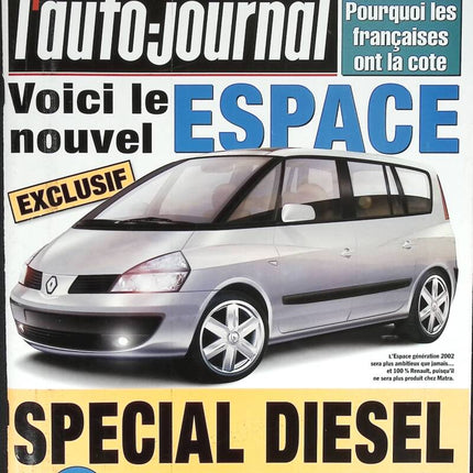Nouvel espace - L'auto journal - n° 559 - 2001 - revue magazine - voiture