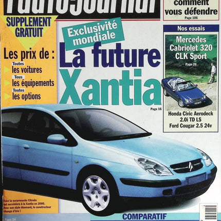 Citroën Xantia - L'auto journal - n° 491 - 1998 - revue magazine - voiture