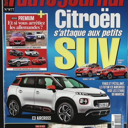 Citroën s'attaque au petit SUV - L'auto journal - n° 977 - 2017 - revue magazine - voiture