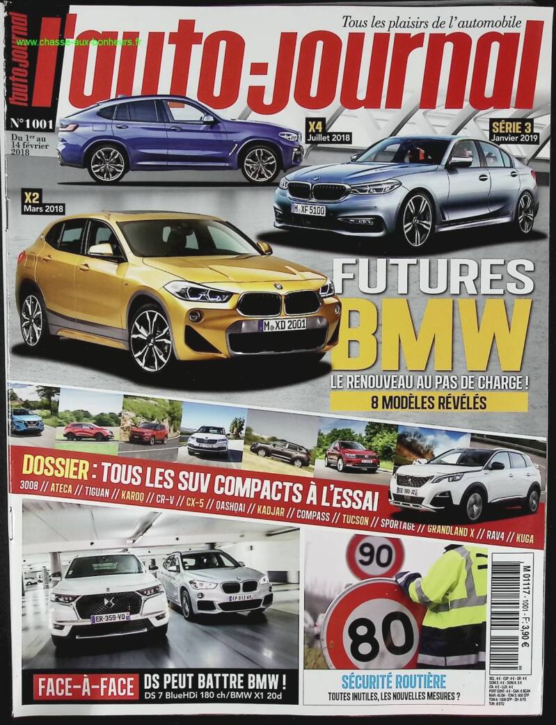 Futures BMW - L'auto journal - n° 1001 - 2018 - revue magazine - voiture