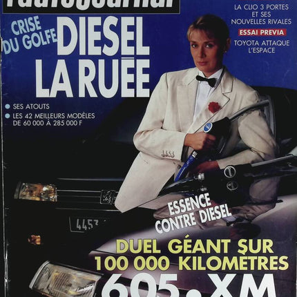 Diesel la ruée - L'auto journal - n° 18 - 1990 - revue magazine - voiture