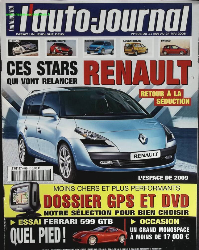 These Renault stars - L'auto journal - n° 698 - 2006 - magazine review - car