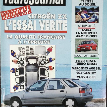 Citroën ZX - L'auto journal - n° 13 - 1991 - revue magazine - voiture
