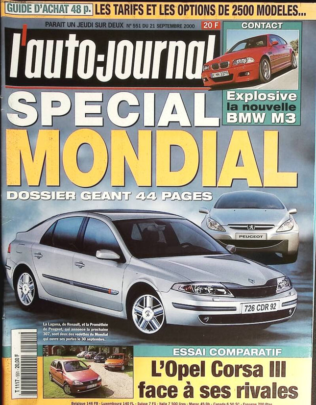 World Special - L'auto journal - n° 551 - 2000 - magazine review - car
