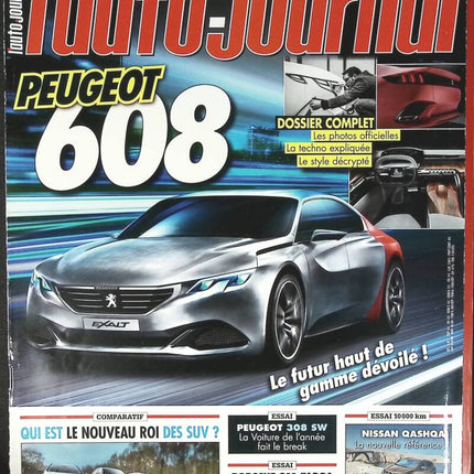 Peugeot 608 - L'auto journal - n° 905 - 2014 - revue magazine - voiture
